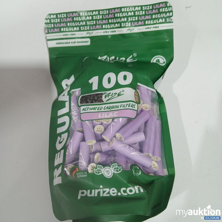 Artikel Nr. 893272: Purize Regular Activated Carbon Filters Lilac 100Stk 