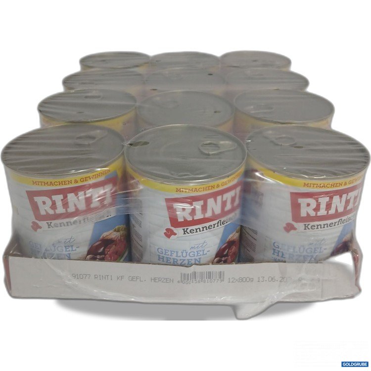 Artikel Nr. 898272: Rinti Kennerfleisch Geflügelherzen 12x800g