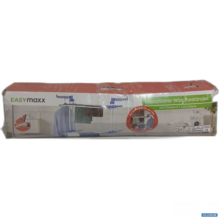 Artikel Nr. 916272: Easymaxx Klappbarer Wäscheständer mit 3Ebenen & 2 Seitenflügeln 