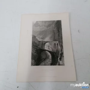 Auktion Bild ca. 24x14cm Devils Bridge