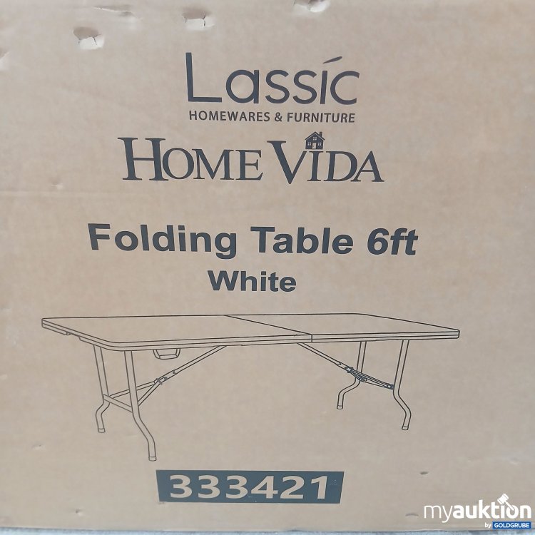 Artikel Nr. 826273 Artikel Nr. 826273: Lassic Home Vida Folding Table White 333421