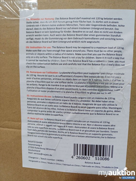 Artikel Nr. 888273 Artikel Nr. 888273: Balance Board