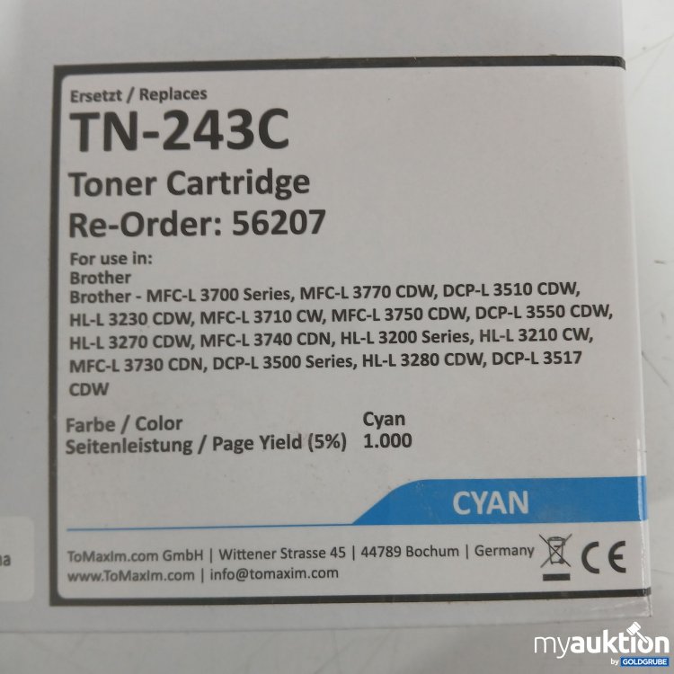 Artikel Nr. 977273: Toner Cartridge TN 243C Cyan 