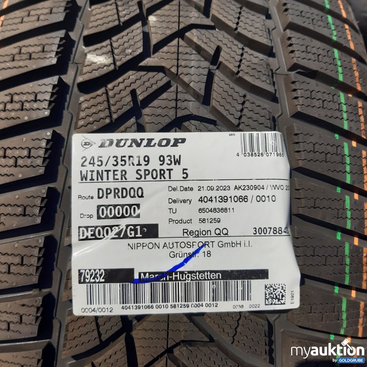 Artikel Nr. 439274 Artikel Nr. 439274: Dunlop Winter Sport 5 245/35R19 93W
