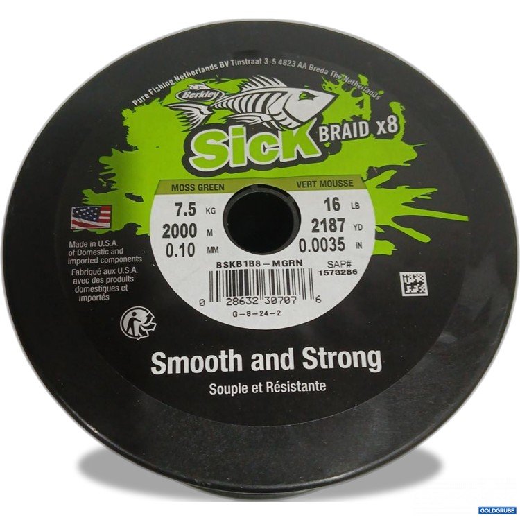 Artikel Nr. 442274: Berkley Claw Sick Braid x8 2000 m 7,5kg