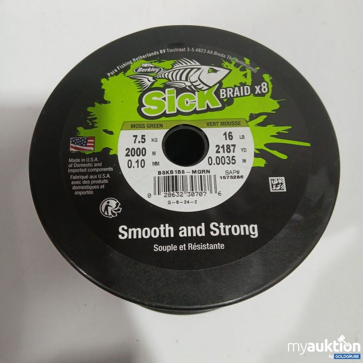 Artikel Nr. 442274: Berkley Claw Sick Braid x8 2000 m 7,5kg