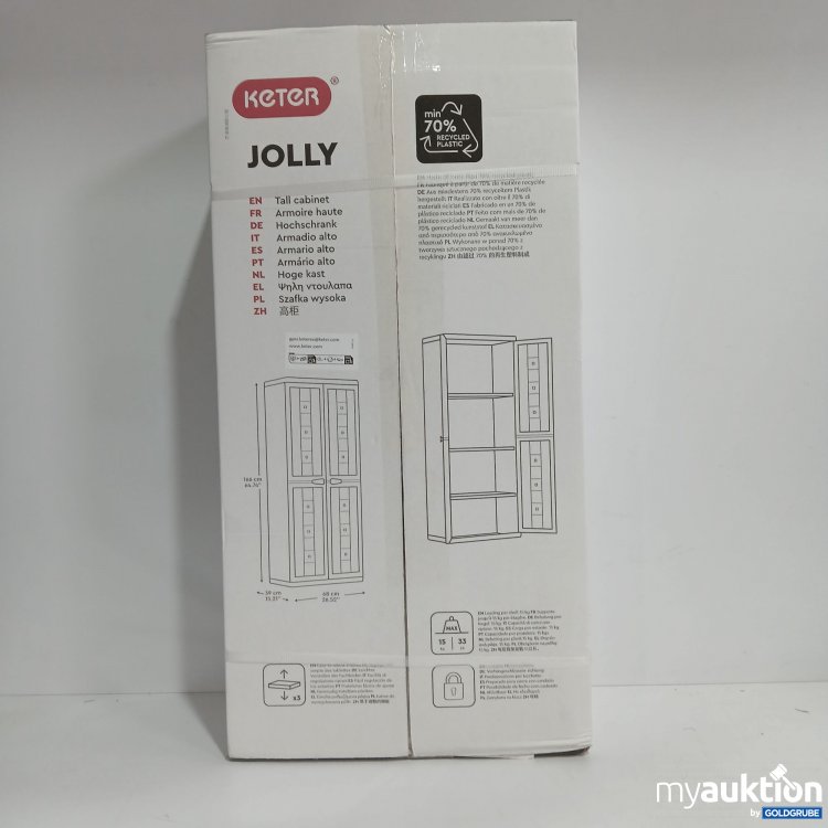 Artikel Nr. 816274 Artikel Nr. 816274: Keter Jolly Hochschrank 166x39x68cm
