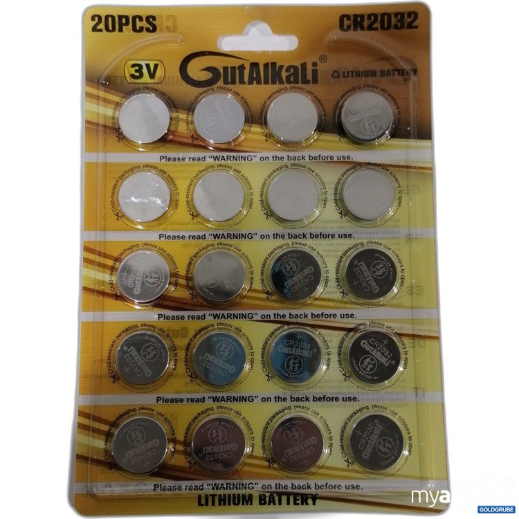 Artikel Nr. 886274: Gutalkali Lithium Batterien CR2032 20Stk 
