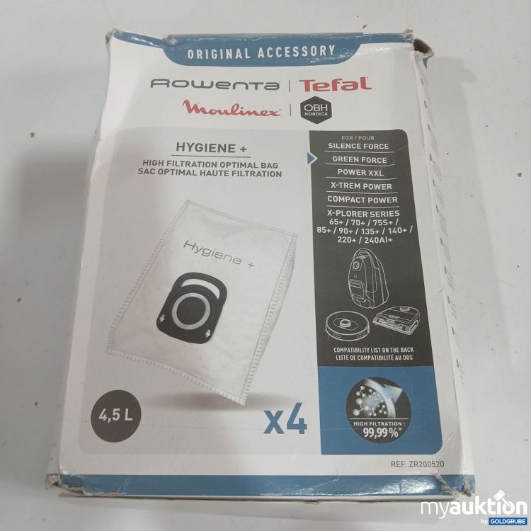 Artikel Nr. 919274: Rowenta Hygiene+ Staubsaugerbeutel 4,5 l x4