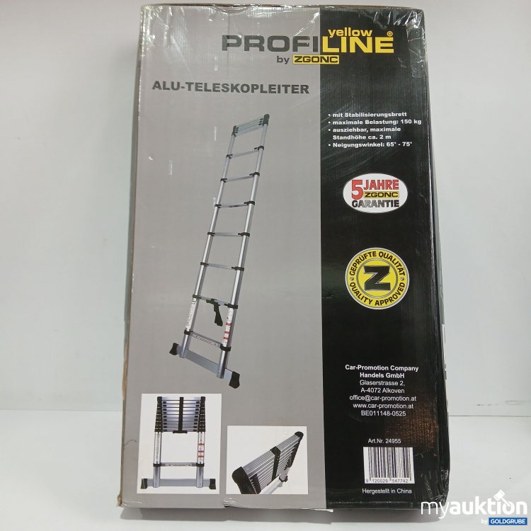 Artikel Nr. 961274: Profiline Yellow Alu Teleskopleiter 