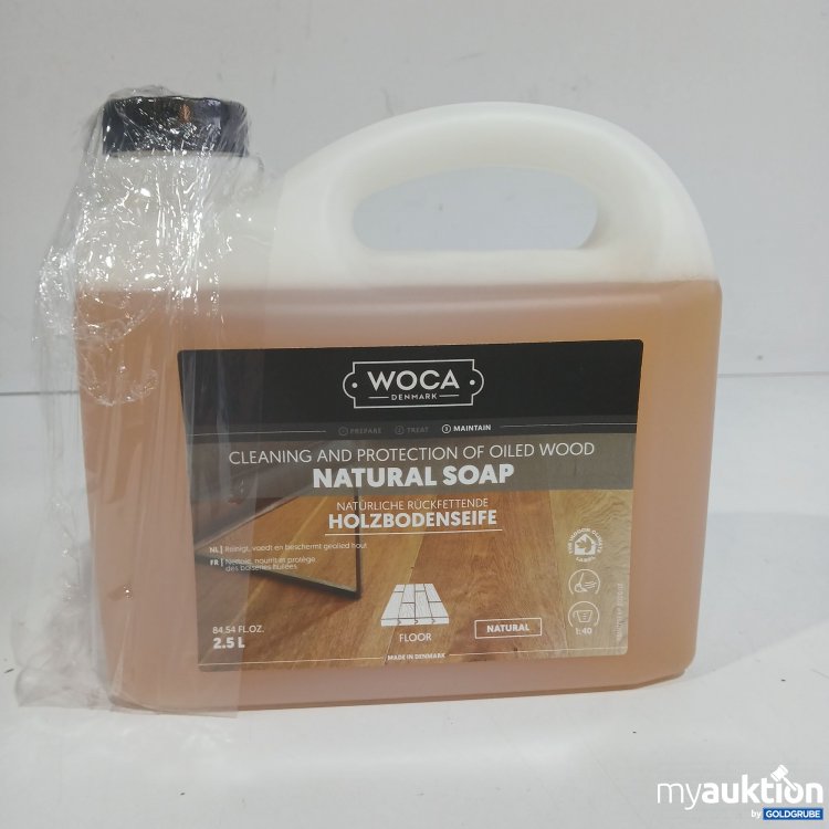 Artikel Nr. 964274: Woca Cleaning and Protection of Oiled Wood Natural Soap Holzbodenseife 2,5L 