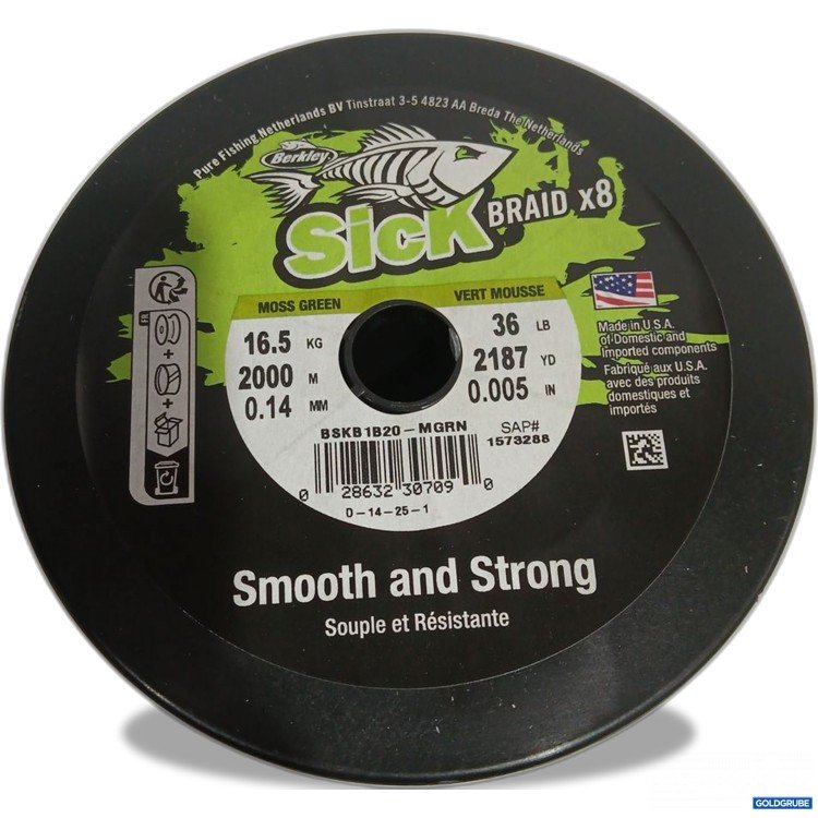 Artikel Nr. 442275: Berkley Sick Braid x8 2000 m 16,5kg