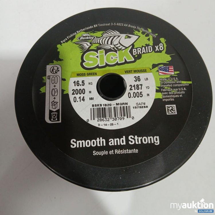 Artikel Nr. 442275: Berkley Sick Braid x8 2000 m 16,5kg