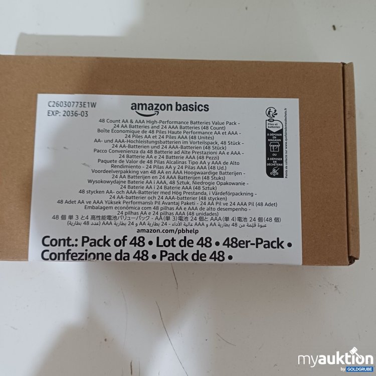 Artikel Nr. 467275: amazon basics Batterien AA & AAA, 48 Stk.