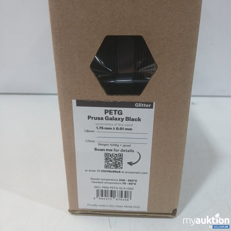 Artikel Nr. 469275: Prusament Filament PETG Prusa Galaxy Black 1 kg
