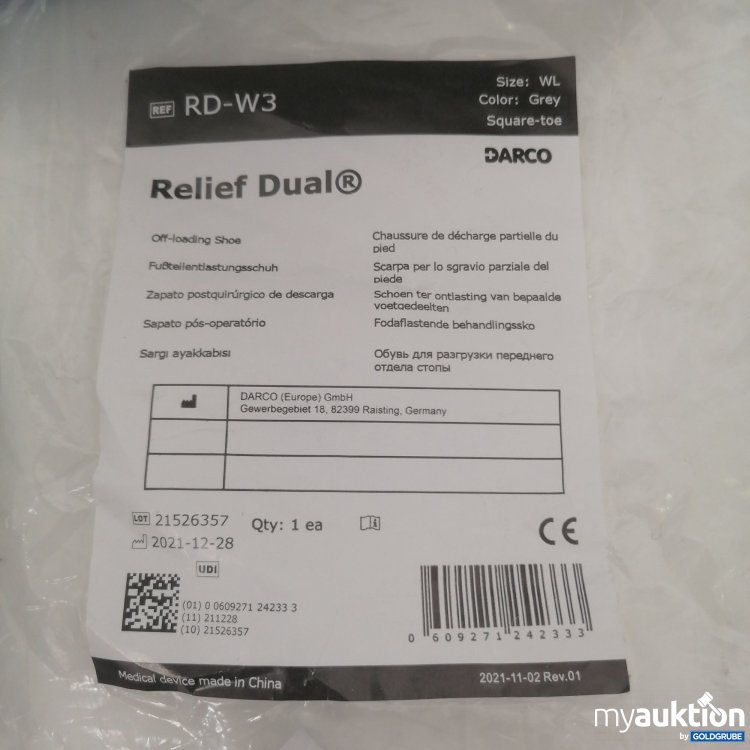 Artikel Nr. 757275 Artikel Nr. 757275: Darco Relief Dual Fußteilentlastungsschuh