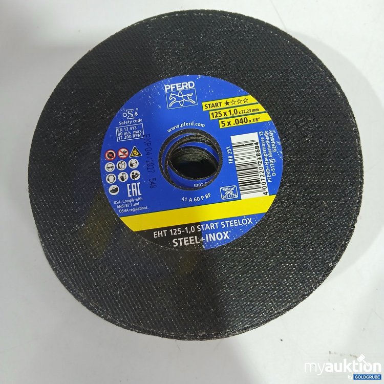 Artikel Nr. 821275 Artikel Nr. 821275: Pferd Trennscheiben 125x1x22.23mm 25Stk