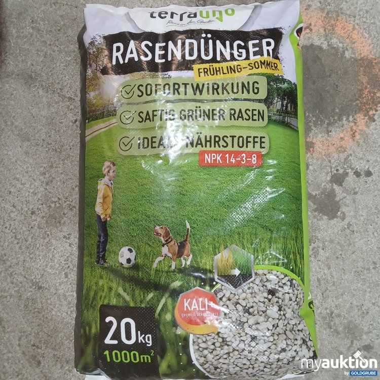 Artikel Nr. 873275: Terrauno Rasendünger Frühling-Sommer 20kg 