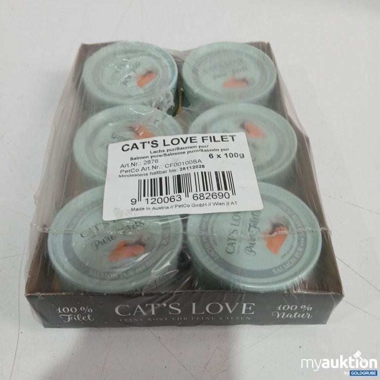 Artikel Nr. 995275: Cat's Love Filet Lachs pur 6x100g 