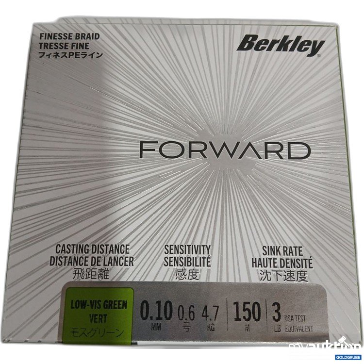 Artikel Nr. 442276: Berkley Forward Finesse Braid 0.10 mm 150 m 4,7kg