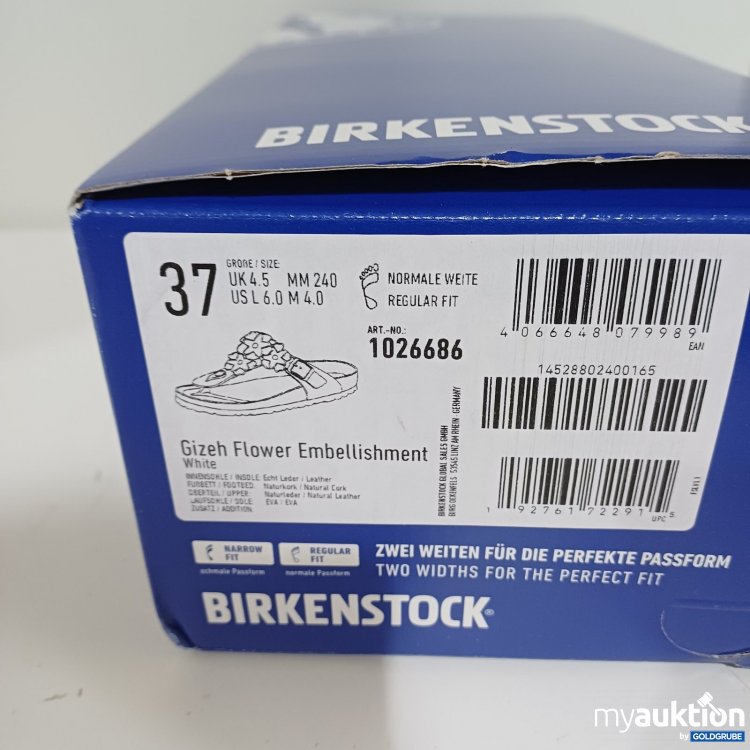 Artikel Nr. 464276 Artikel Nr. 464276: Birkenstock Gizeh Flower Embellishment Sandale Gr. 37 Weiß