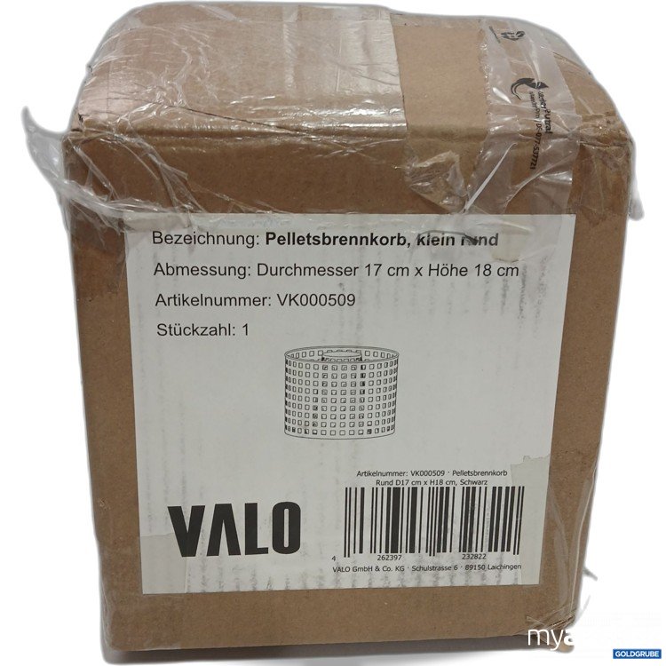 Artikel Nr. 523276: Pelletsbrennkorb Klein rund Durchmesser 17cmx 18cm Höhe  Art.Nr: VK000509 