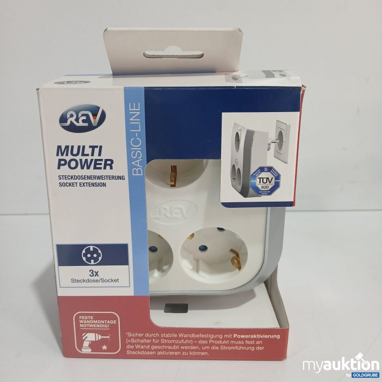 Artikel Nr. 827276 Artikel Nr. 827276: REV Multi Power Steckdosenerweiterung Basic-Line