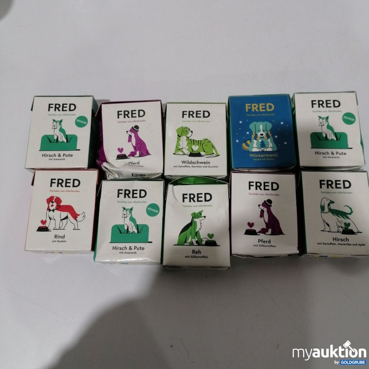 Artikel Nr. 875276: Fred Hundefutter diverse Sorten10×390g