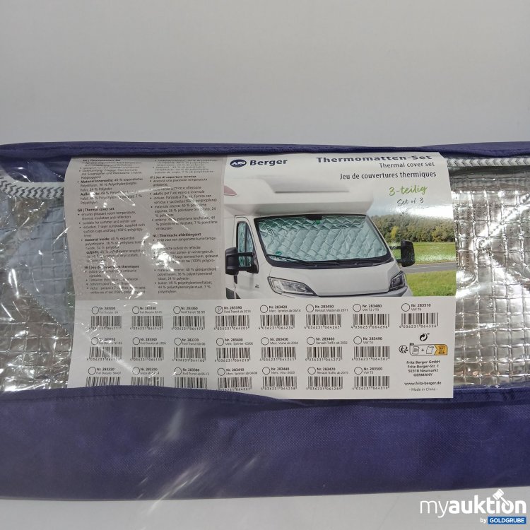 Artikel Nr. 816277 Artikel Nr. 816277: Berger Thermomatten-Set 3tlg. 283390 Ford Transit ab 2014