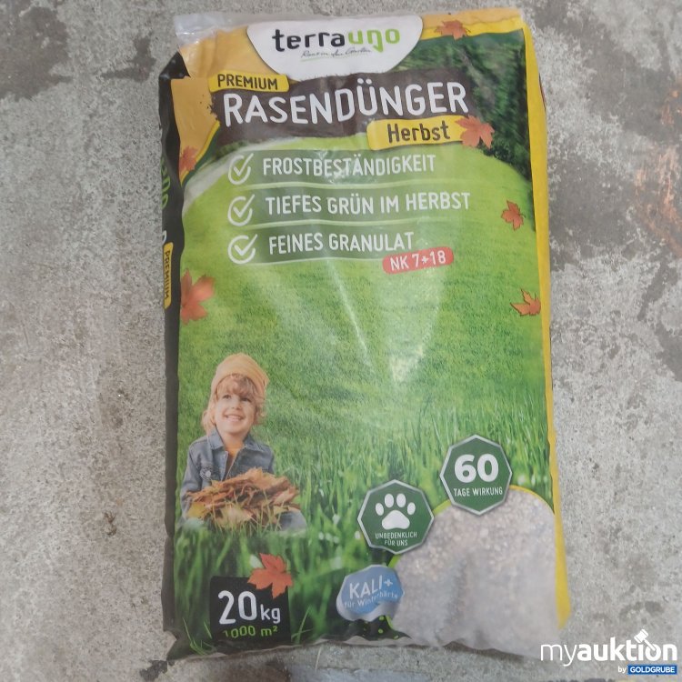 Artikel Nr. 873277: Terrauno Premium Rasendünger Herbst 20kg 