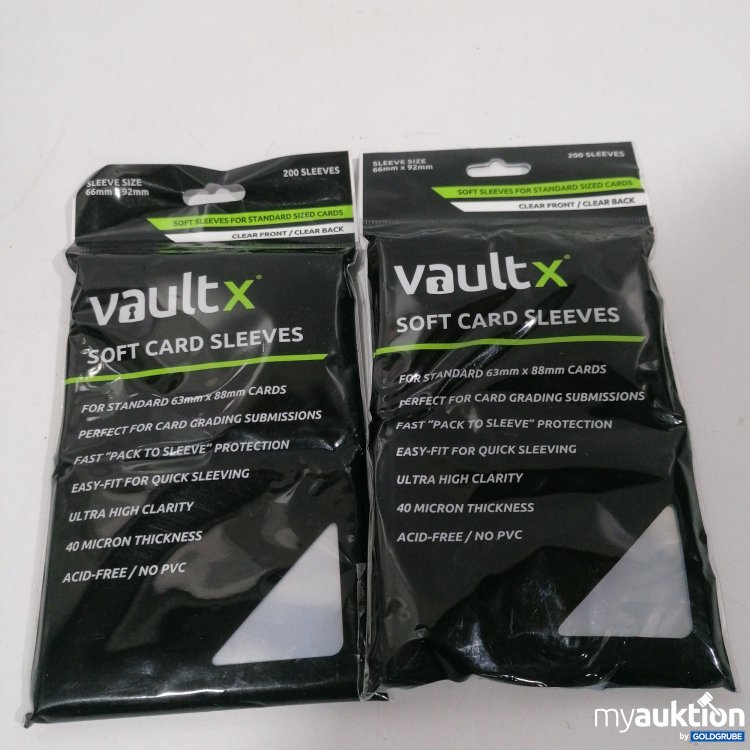 Artikel Nr. 878277: Vaultx Soft Card Sleeves  66x92mm 2Stk