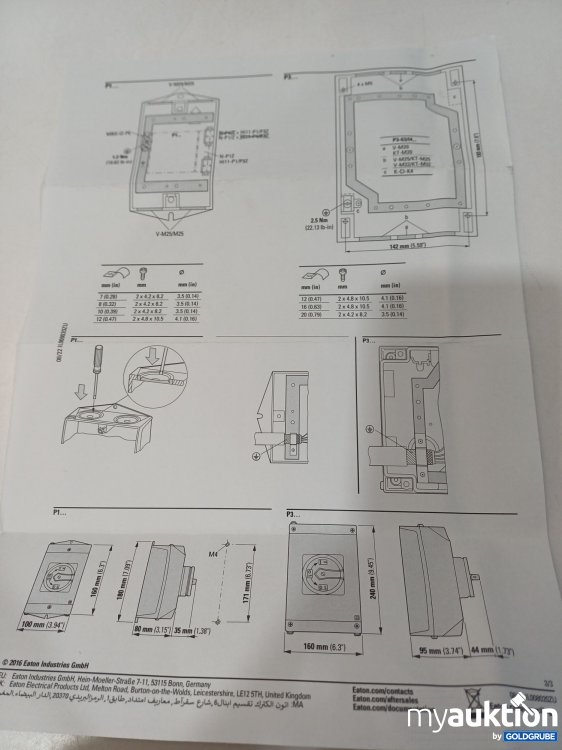 Artikel Nr. 888277: Eaton Hauptschalter, Notaus Schalter