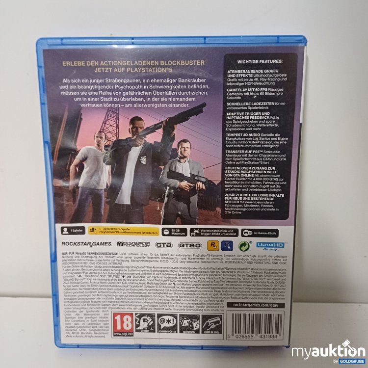 Artikel Nr. 917277: RockstarGames SP5 Spiel