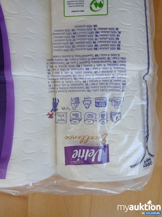 Artikel Nr. 929277 Artikel Nr. 929277: Veltie Excellence Premium Comfort Toilettenpapier 16x150 Blatt