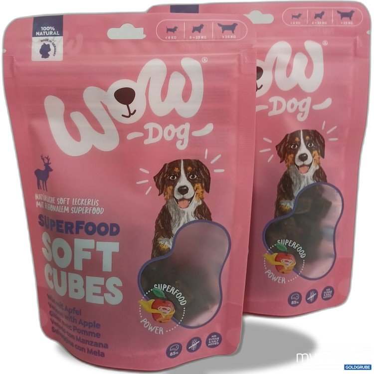 Artikel Nr. 995277 Artikel Nr. 995277: Wow Dog Superfood Soft Cubes Wild mit Apfel 150g