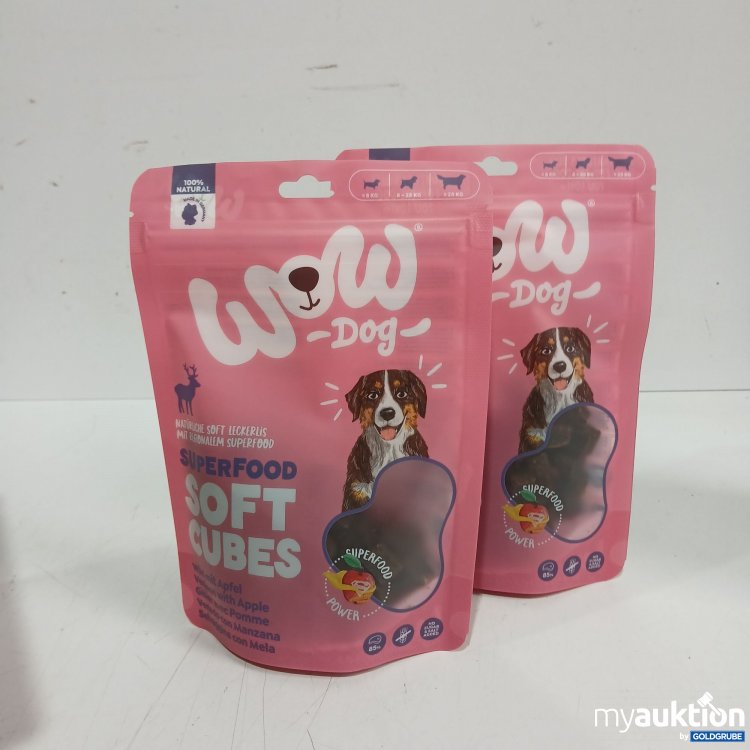 Artikel Nr. 995277 Artikel Nr. 995277: Wow Dog Superfood Soft Cubes Wild mit Apfel 150g
