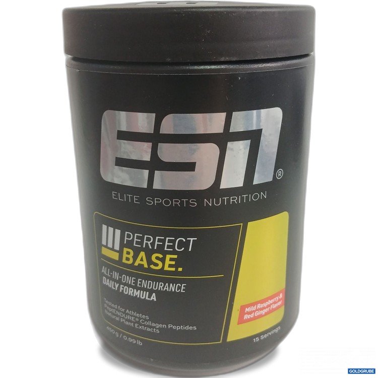 Artikel Nr. 460278 Artikel Nr. 460278: ESN Perfect Base all-in-one Endurance Daily Formula Mild Raspberry & Red Ginger Flavor 450g