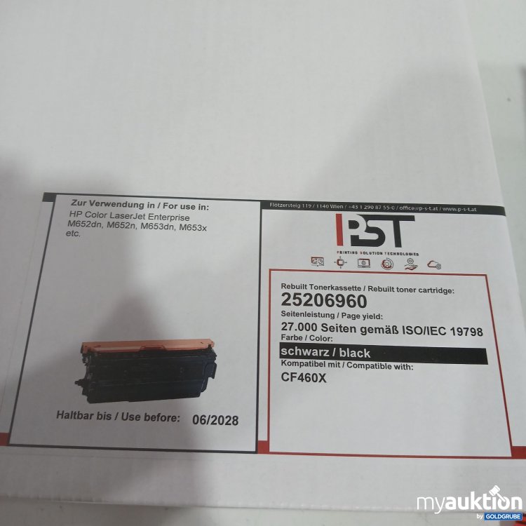 Artikel Nr. 461278 Artikel Nr. 461278: PST Rebuilt Tonerkassette schwarz kompatibel mit CF460X