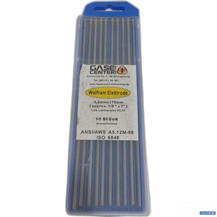 Artikel Nr. 882278: Case Center Wolfram Elektrode 3,2mm x 175mm 10Stk 