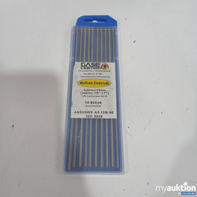 Artikel Nr. 882278: Case Center Wolfram Elektrode 3,2mm x 175mm 10Stk 