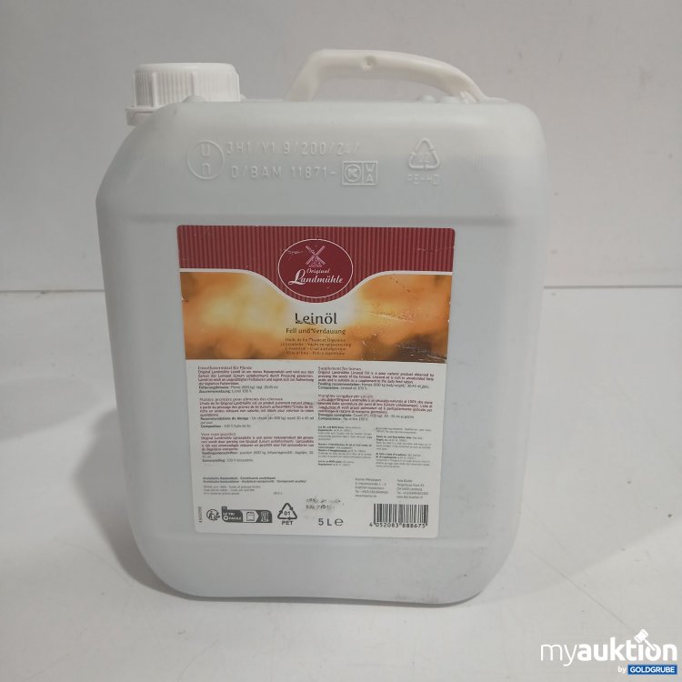 Artikel Nr. 898278 Artikel Nr. 898278: Landmühle Leinöl Fell und Verdauung 5L