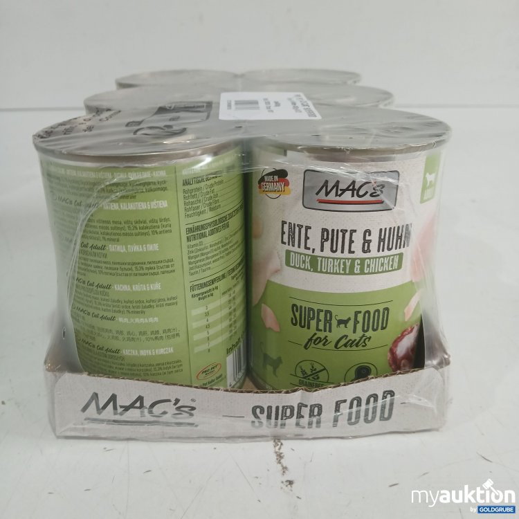 Artikel Nr. 985278: Macs Hundefutter Ente, Pute & Huhn 6x400g