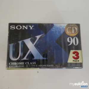 Auktion Sony UX Chrome Class Kassette 90 3er Pack 