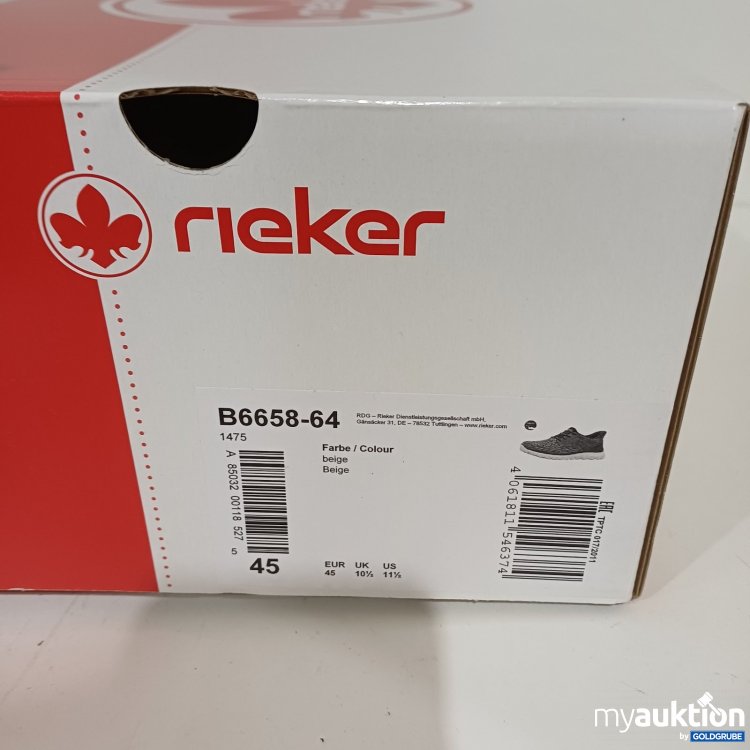 Artikel Nr. 464279 Artikel Nr. 464279: Rieker Herren Sneaker braun Antistress Größe 45