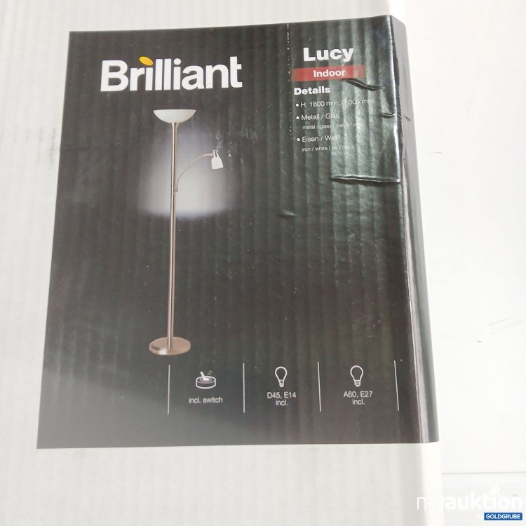 Artikel Nr. 818279 Artikel Nr. 818279: Brillant Lucy Indoor Steh Lampe 1800mm 305mm Metall/Glas