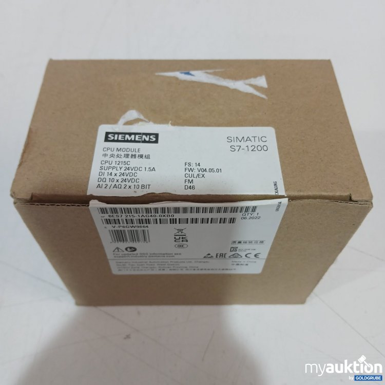 Artikel Nr. 938279: Siemens CPU Module SIMATIC S7-1200 1215C