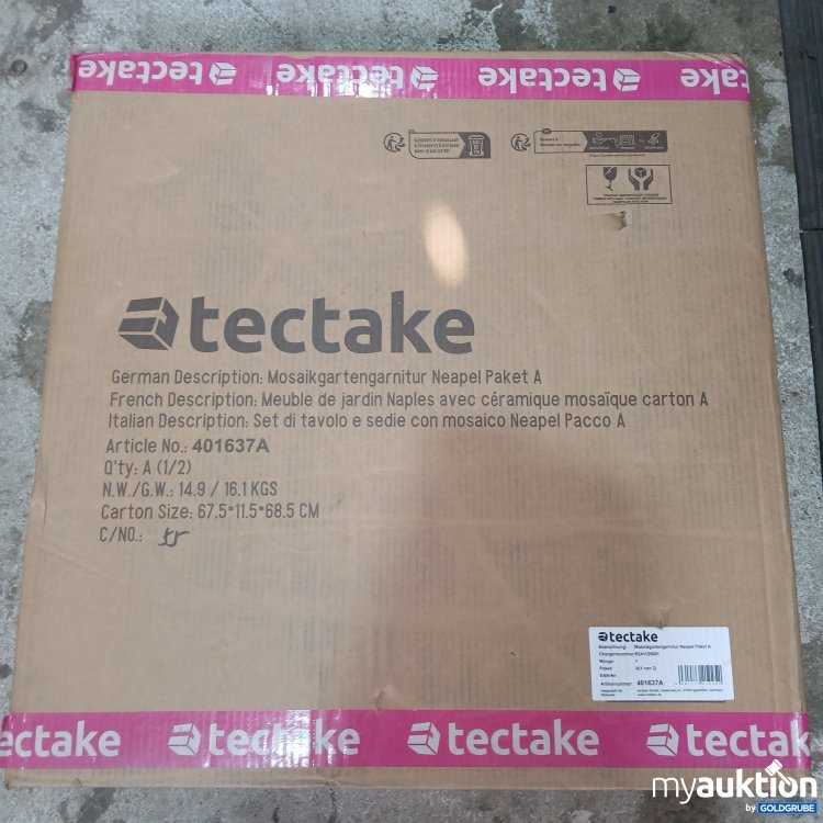 Artikel Nr. 438280: Tectake Mosaikgartengarnitur Neapel 
