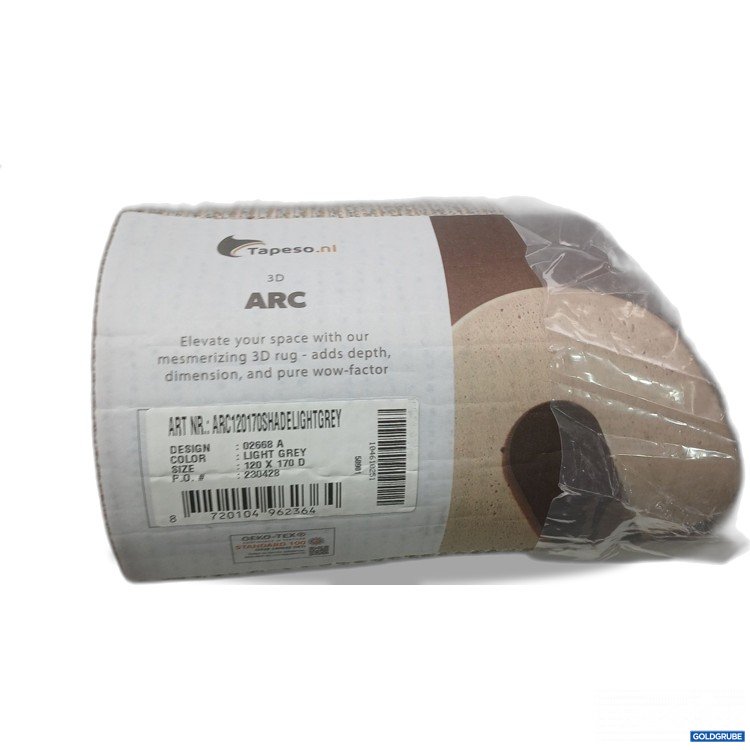Artikel Nr. 444280 Artikel Nr. 444280: Tapeso.nl 3D ARC Teppich Light Grey 120x170