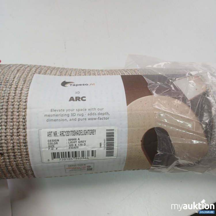 Artikel Nr. 444280 Artikel Nr. 444280: Tapeso.nl 3D ARC Teppich Light Grey 120x170