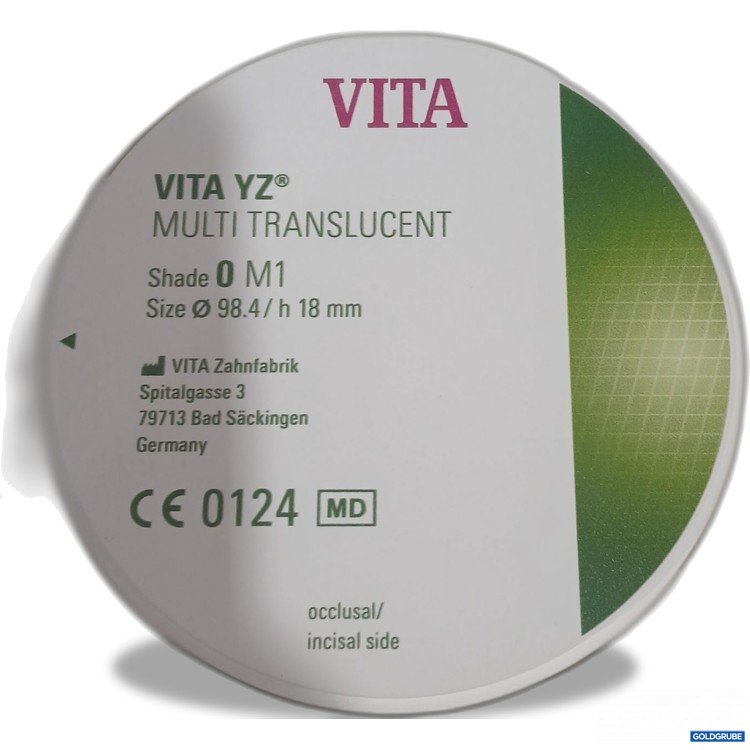 Artikel Nr. 446280 Artikel Nr. 446280: Vita YZ Multi Translucent Shade 0 M1 Size ø98,4 h18mm